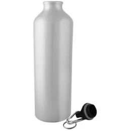 750ml Aluminium Sublimation Water Bottle Silver Open